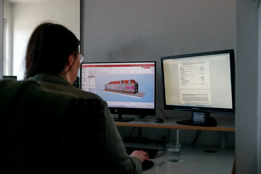 Gebäudemodellierung und Energieberechnung am Arbeitsplatz